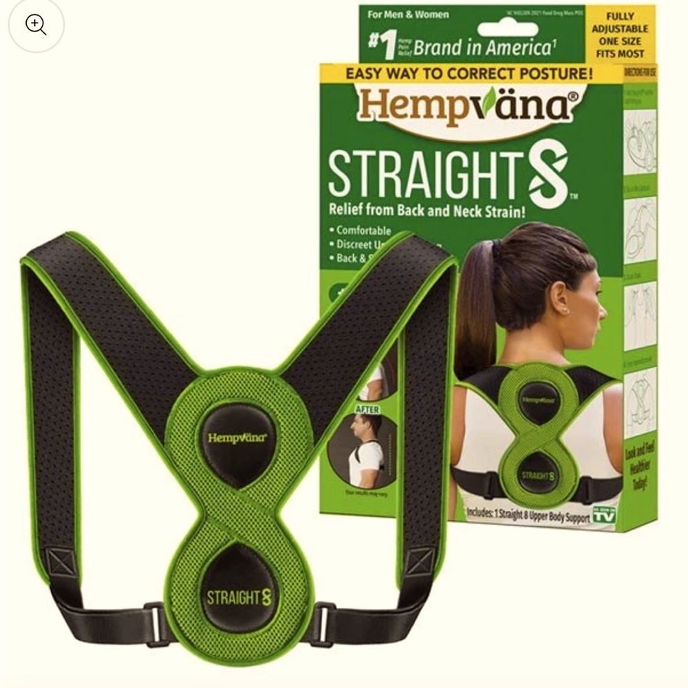 Hempvana Figure-8 Back Brace - NEW